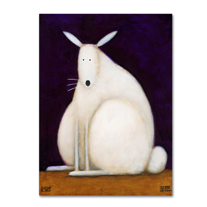 Izampo 'Bunny' Print on Wrapped Canvas, 19" H x 14" W