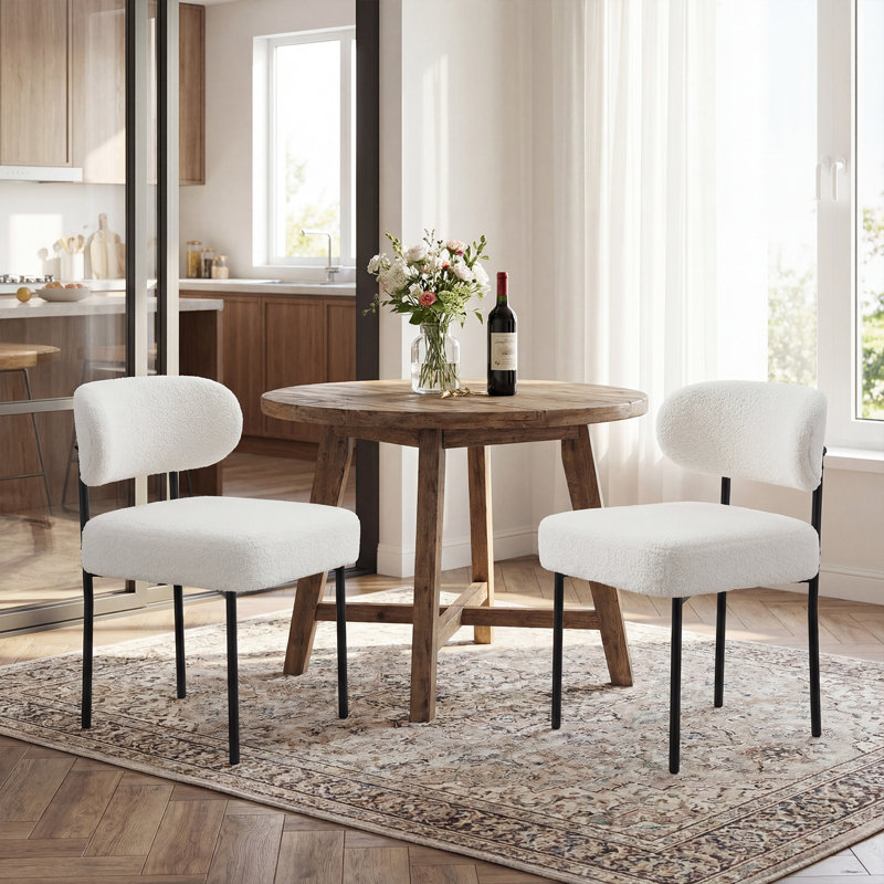 Chaise d'appoint Monik, Blanc