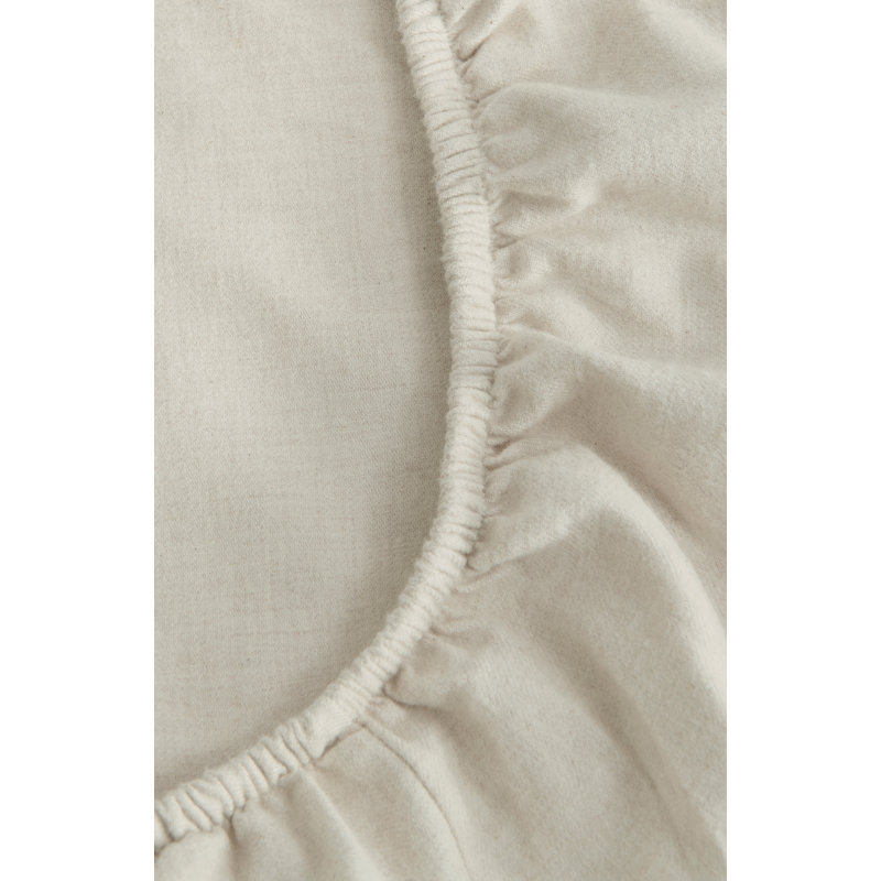 Flannel Marl Sheet Set, Full Sheet Set, Oat