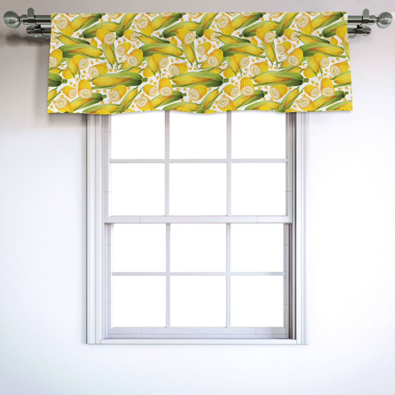 Sateen Ruffled Window Valance