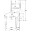 Chaise de salle à manger rembourrée (ensemble de 2)