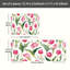 Tapis de cuisine antidérapant rose, 2 pièces-525578904