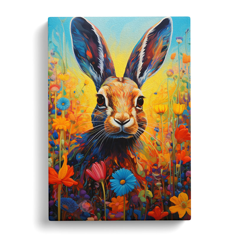Rabbit Informel - Wrapped Canvas, 60cm H x 40cm W x 3cm D