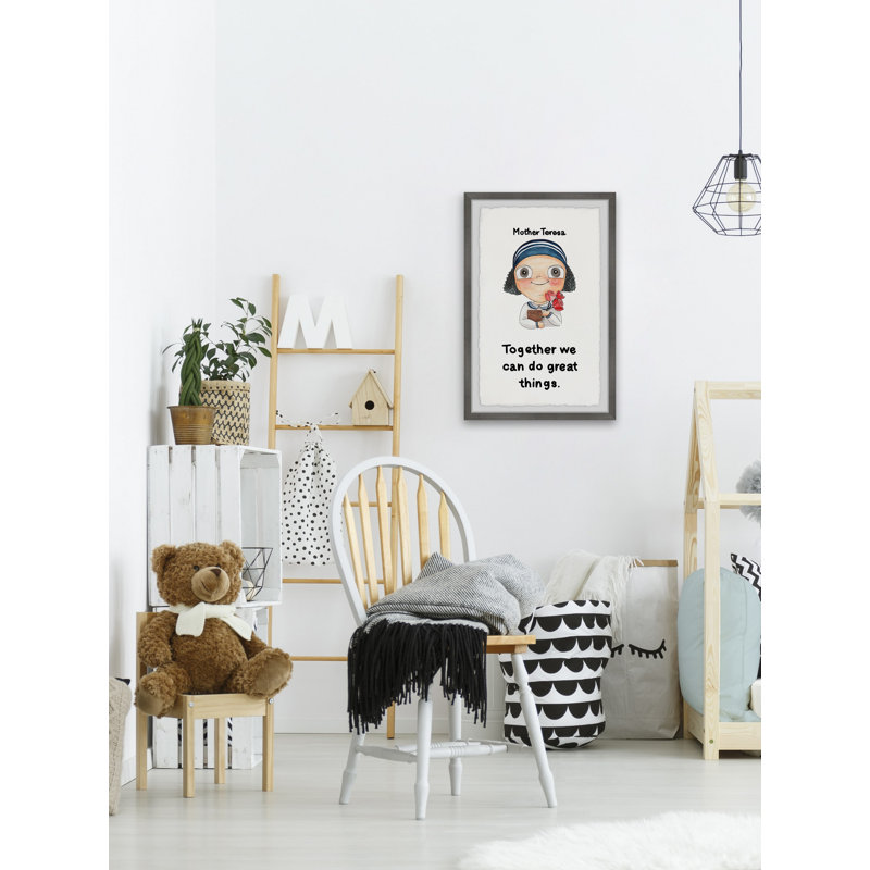 «Gober Together We Can Do Great Things», reproduction encadrée, H 12 po x l 8 po x P 1,5 po