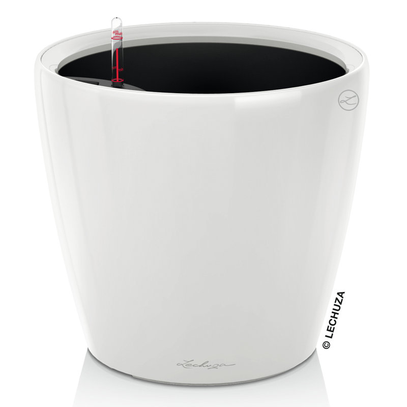 Classico Pot Planter, Cream White, 20cm H x 21cm W x 21cm D