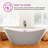 71" x 33" Freestanding Soaking Acrylic Bathtub-73719597