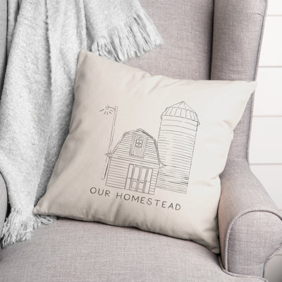 Our Homestead Square Pillow Cover & Insert