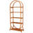 Versatile Display Rack,5-Tier Bookshelf,Compact Arched Bookcase