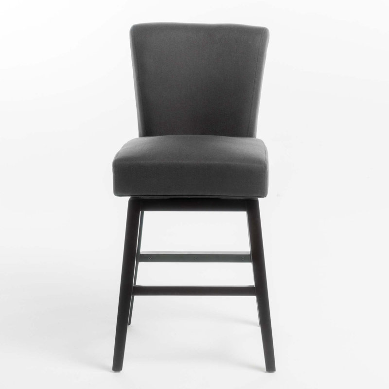 Cheeseman Swivel Stool, Black, Counter Stool (27. 5" Seat Height )