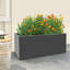 Grande boîte à fleurs extérieure en acier 38 po x 15 po x 15 po avec drainage épissé-911939585