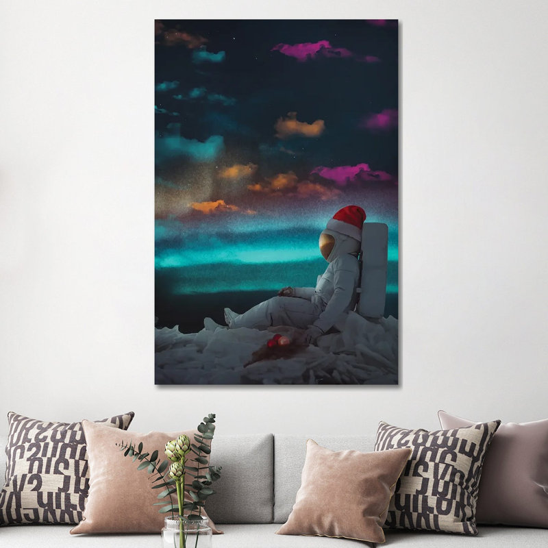 Astro Christmas by Marischa Becker - Wrapped Canvas Painting, 152.5 cm H x 101.5 cm W