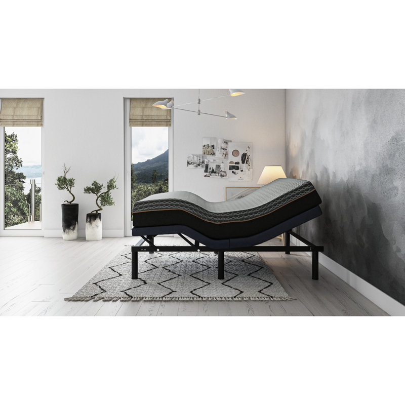 Full Adjustable Bt2500 Bed - 31 Legs, 850 Lbs Capacity, Blue Grey Main Body Massage, 75 In. Width,, Full