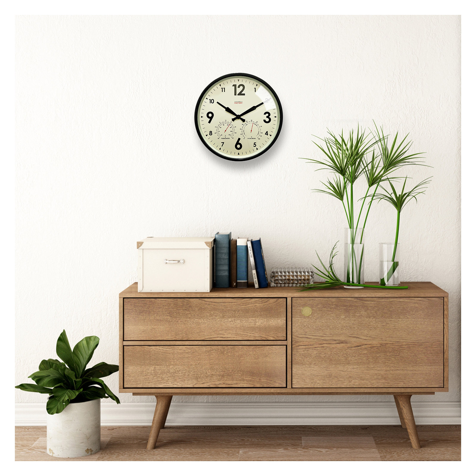 12'' Metal Wall Clock