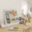 Kreena 37.17"H x 33.46"W 4 Tier Book Display Bookcase Bookshelf with Storage Organizer-1119459572