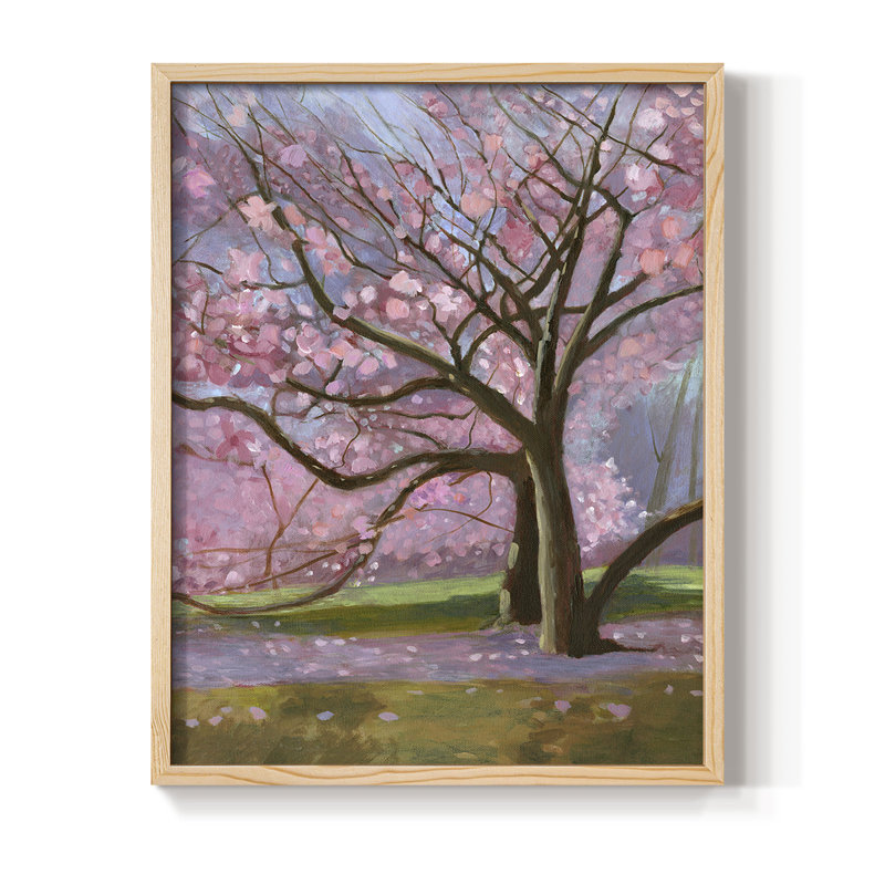 Maggie Framed Print - Solid Wood, 15" H x 12" W