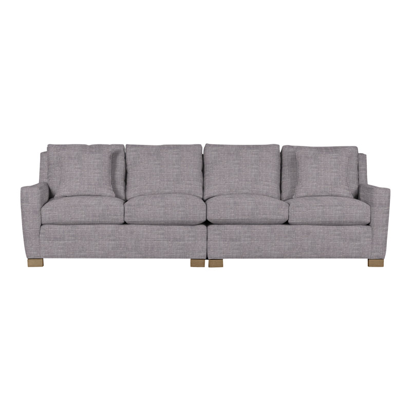 Canapé modulaire 2 pièces American Bungalow, Chenille nomade ardoise Crypton®, Navajo