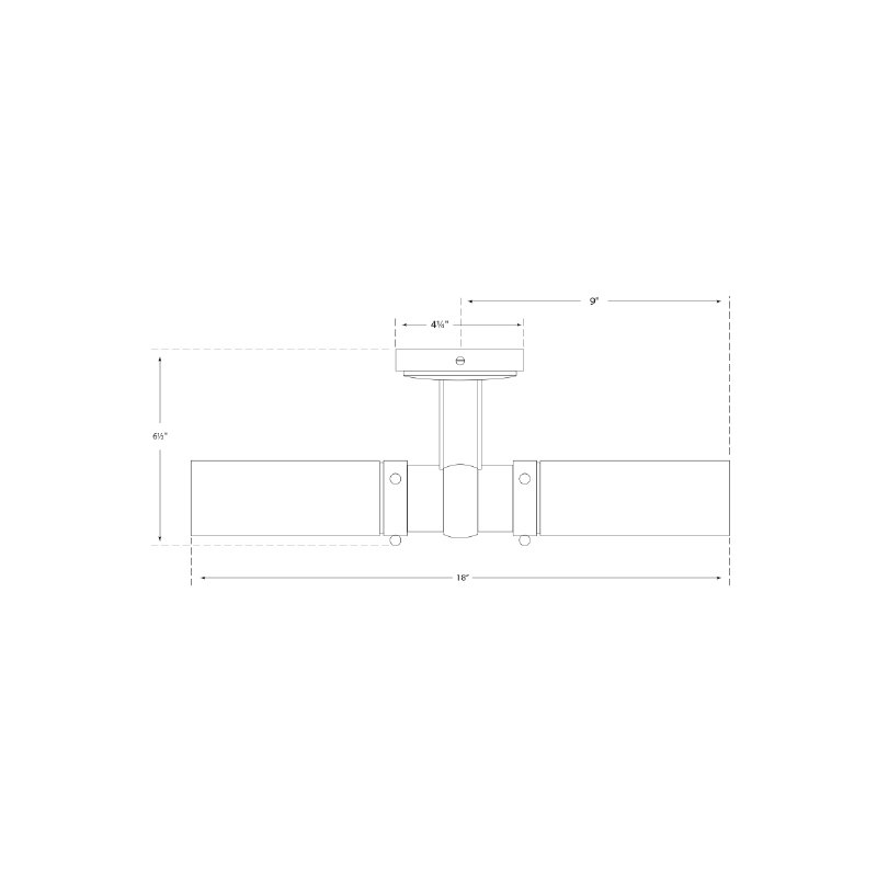 Thomas O'Brien Graydon Double Bath Light, Bronze