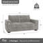 Canapé-lit en chenille 70 po Mireno avec poches de rangement et port USB-244510068