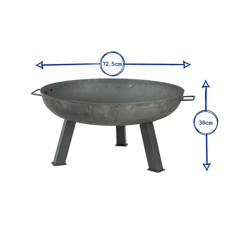 Round Metal Wood Burning Smokeless Fire Pit