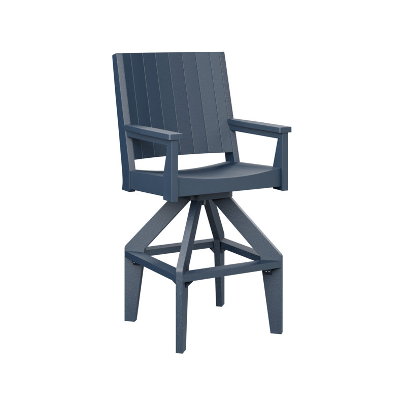 Fauteuil d'extérieur pivotant très grand Mayhew, Marine, 28.5"