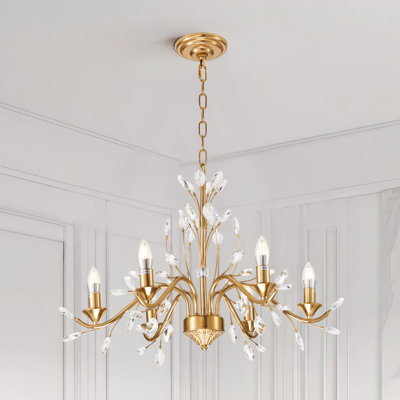 Luminaire suspendu en cristal 27,6 pouces American Retro