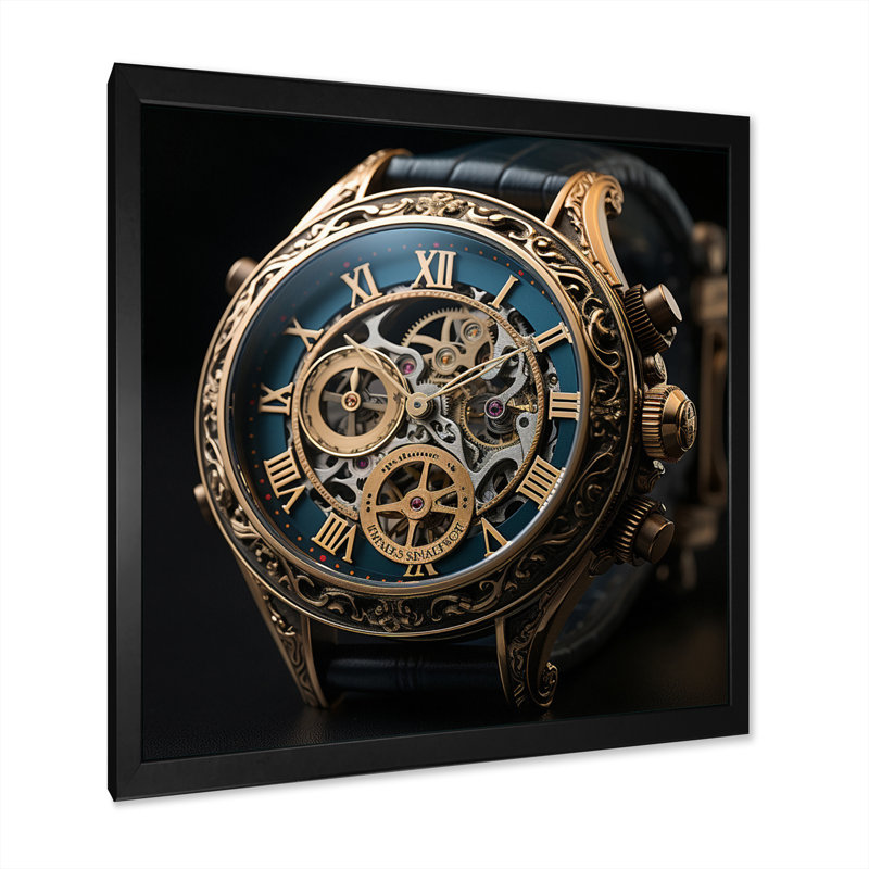 Luxury Luxury Diamond Dusk V sur impression sur toile, Cadre simple noir, H 24 po x l 24 po x P 1 po