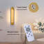 Appliques murales modernes 19 po en cristal RVB à intensité variable avec télécommande et lumière incluses