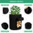 17.7″ 10-Gallon Black Fabric Potato Grow Bag with Side Window – Extra-Large Reusable Planter Pot for Root Vegetables-623917017