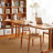 Brown Rectangle Solid Wood Dining Tables-302579016