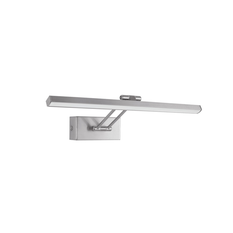 1 -Light Hardwired LED Wall Mounted Picture Light, Nickel Matt