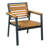 7 Piece Acacia Wood Dining Table Set with 6 Chairs for Patio