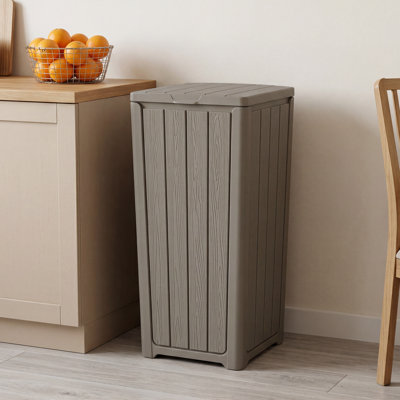 23 Gallon Waterproof Outdoor Indoor Resin Trash Can For Kitchen Living Room