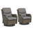 Koba Outdoor Wicker Rattan Rocking Swivel Chair (Set of 2)-923834352-923834356