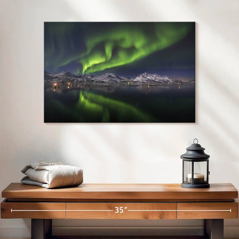 Alvord Northern Lights Reflection, H 16 po x l 24 po