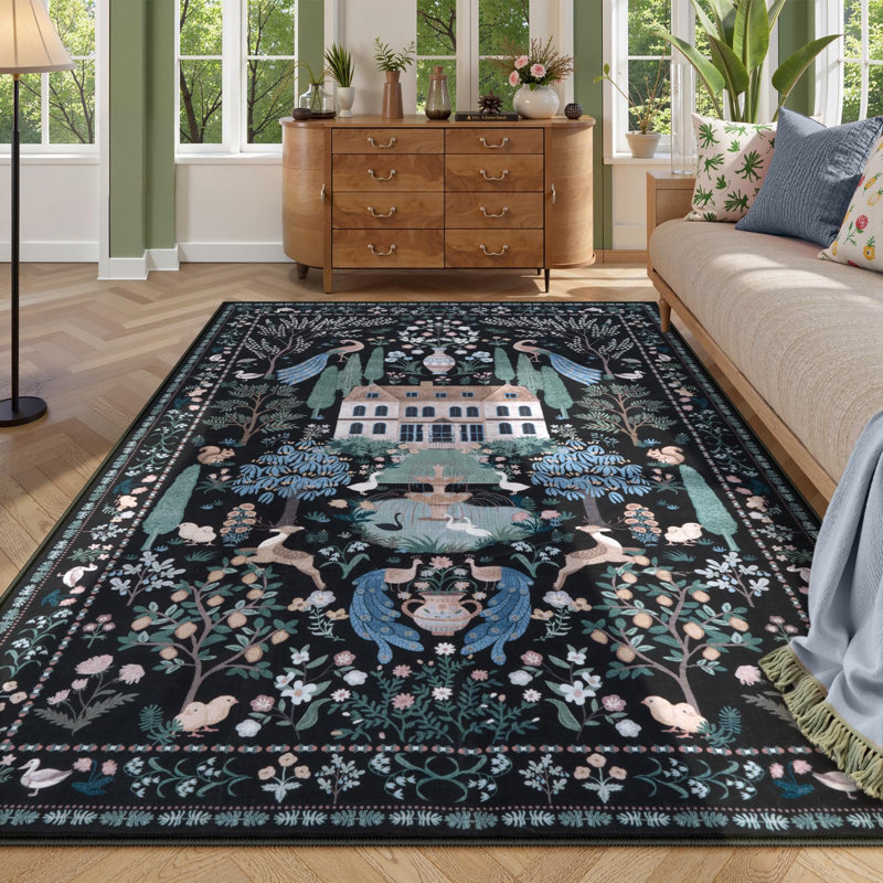 Tapis lavables à la machine Goldene, Rectangle 5 pi x 7 pi