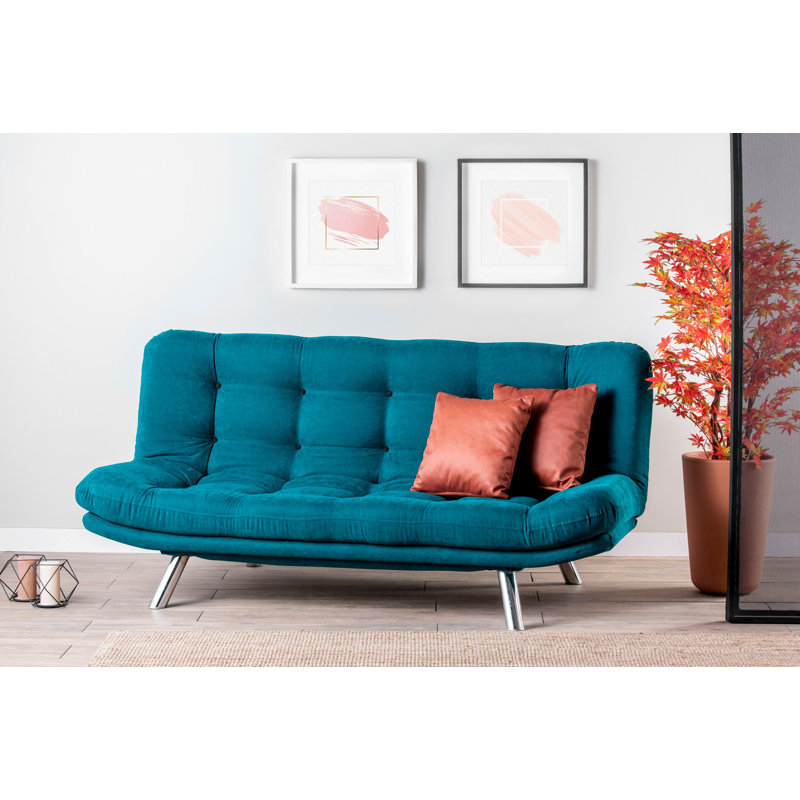 Canapé sans accoudoirs 23 po, Velours vert