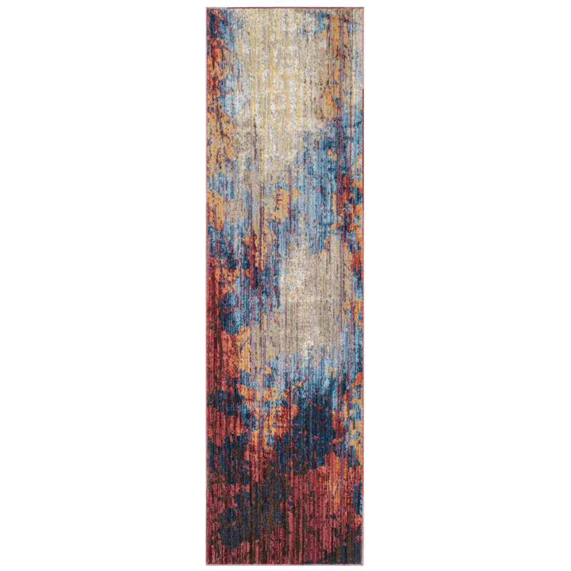 Johnston Abstract Hand Woven Area Rug, Runner 69 x 244 cm