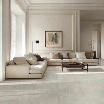 Lucenta Ivoire 24 in. X 24 in. Matte Porcelain Marble Look Floor And Wall Tile