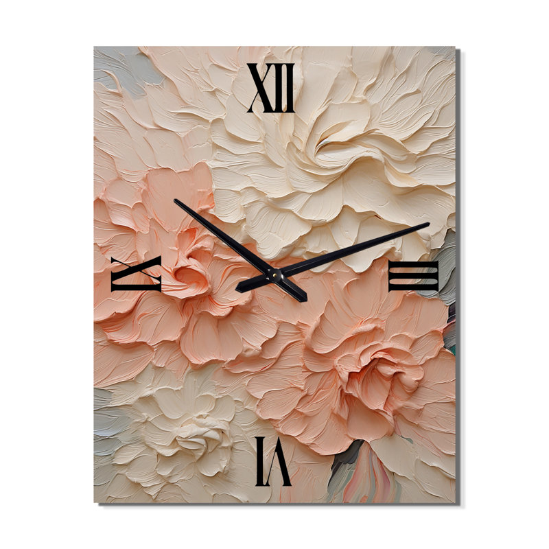 Jaquilla - Flowers Wall Clock Oversized, Petit