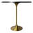 Greydon Round Bar Height Dining Table with MDF Top and Gold Stainless Steel Pedestal Base Kitchen Table Seats 2-6 Person-1574387290-1574387285
