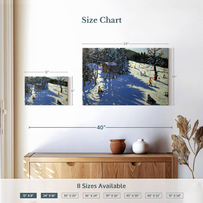 Sireci Mountain Hut Morzine, 16" H x 24" W