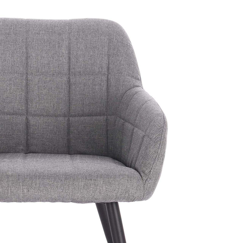 Corrigan Studio Upholstered Dining Chair, Light Gray