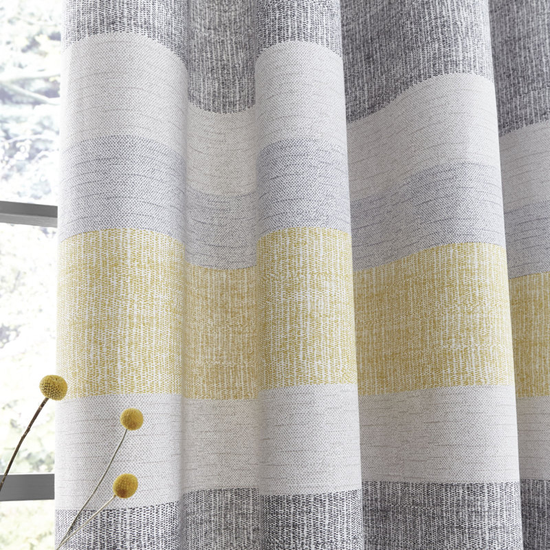 Tallin Eyelet Room Darkening Curtains, 117 W x 183 D cm