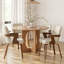 Chaises de salle à manger rembourrées en similicuir 19,5 ", chaise d'appoint moderne avec dossier complet et accoudoirs-356743036