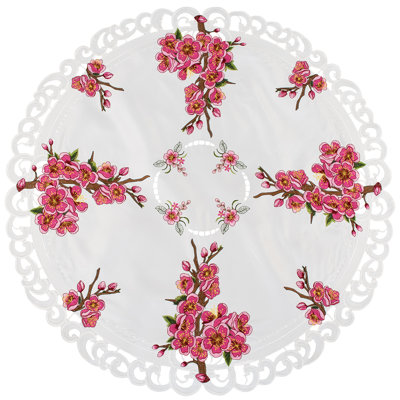 Cherry Blossom Table Topper (33"rd)