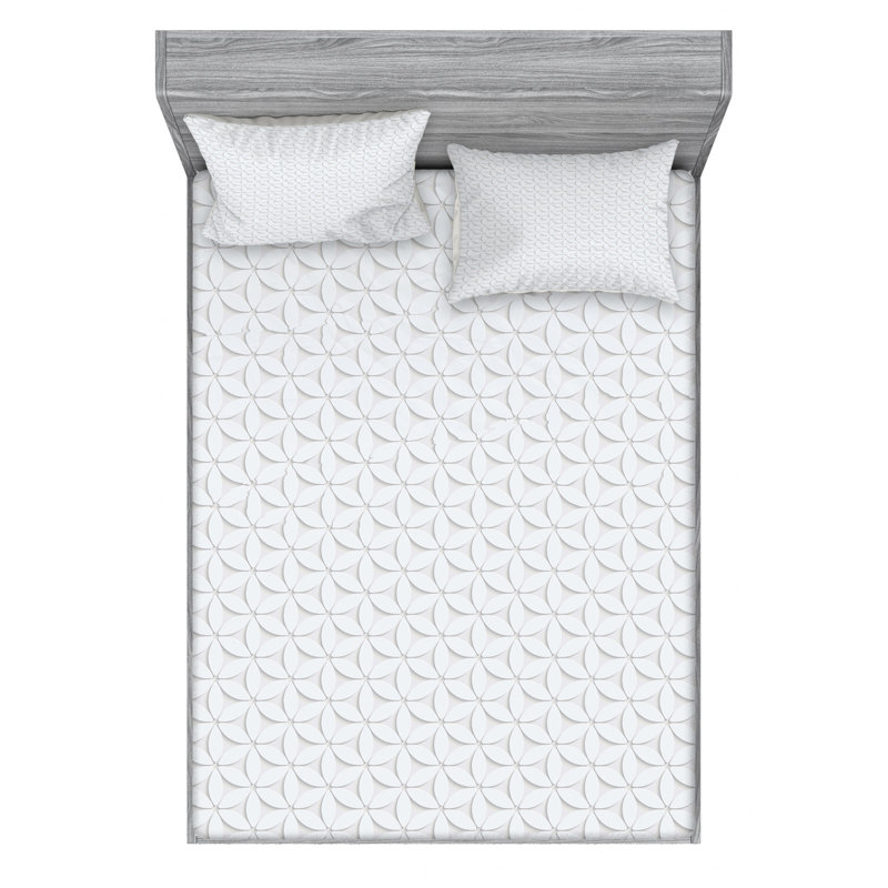 Microfiber Sheet Set, Queen Sheet Set + Fitted Sheet + 2 Pillowcases, Minimalist