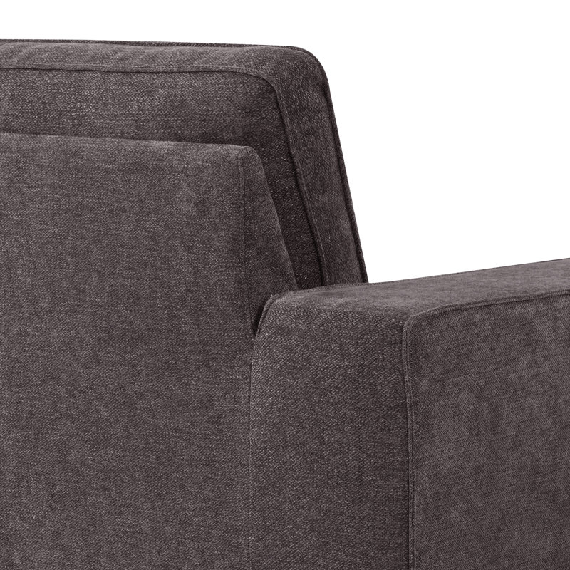 Jaylise 2 - Piece Living Room Set, Dark Gray Chenille