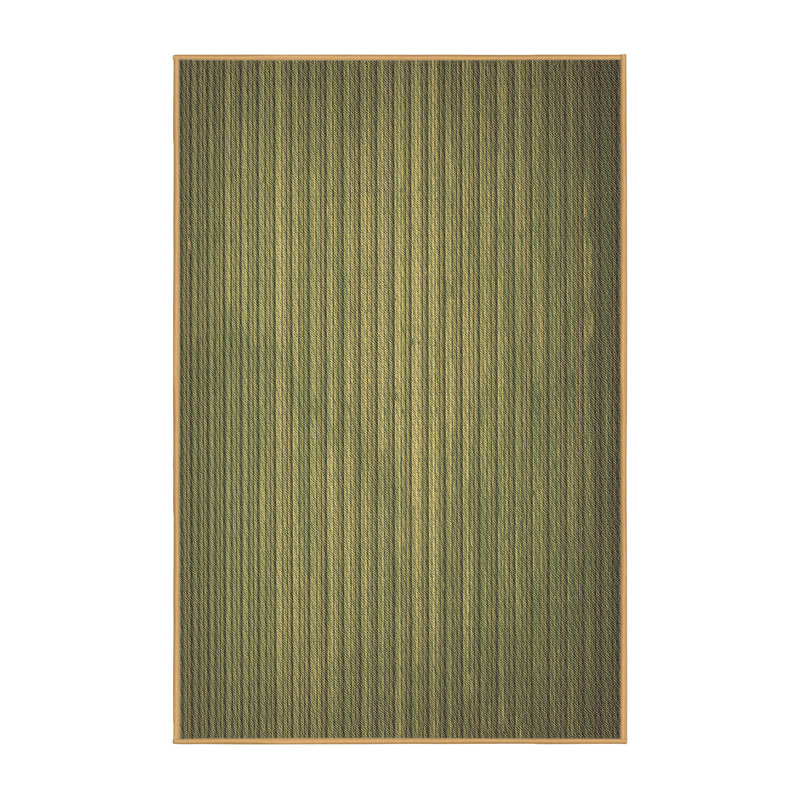 Tapis en laine vert olive foncé, Rectangle 7 pi x 10 pi