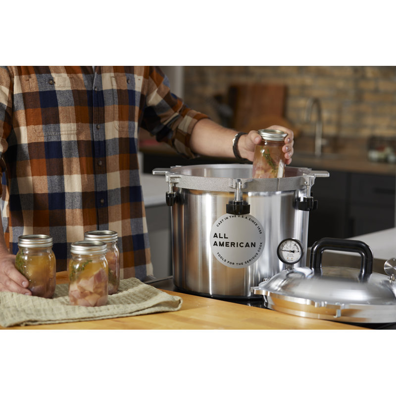 All American 1930 Pressure Cooker/Canner, Silver, 21.5 qt