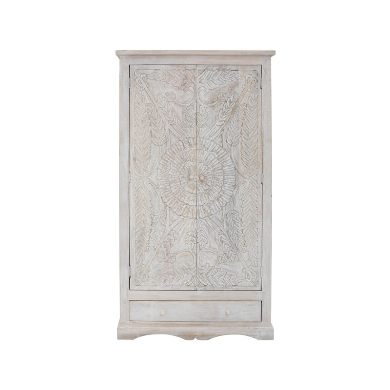 Una 2 Door Solid Wood Wardrobe